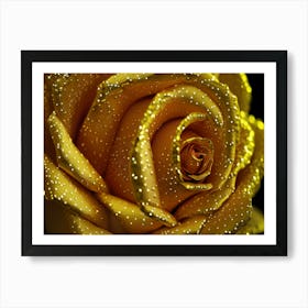 Golden Rose Art Print