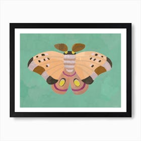 Pink Moth Art Print