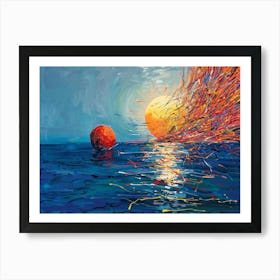 Sunset In The Sea 1 Art Print