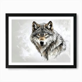 Gray Wolf Art Print