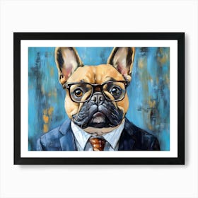 This Frenchie Is All Business 7 Art Print