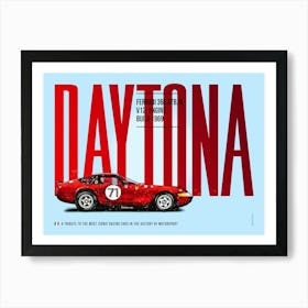 Ferrari Daytona GTB 4 Art Print