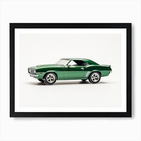 Toy Car 69 Camaro Green Art Print