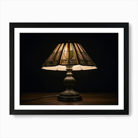 Stained Glass Lamp Art Print