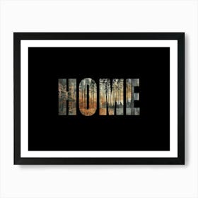 Home Poster Forest Photo Collage 3 Art Print