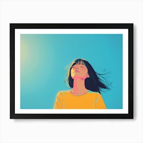 Girl In The Sun Art Print