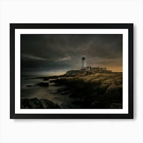 Lighthouse At Dusk Poster