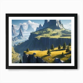 Mountain Landscape Art Print