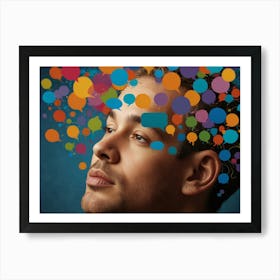 Man'S Head Art Print