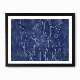 'Blue Lines' Art Print