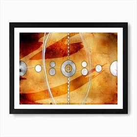 Abstraction Art Illustration In Painting Digital Style 49 Art Print