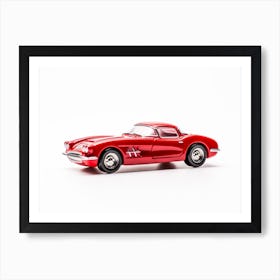 Toy Car 55 Corvette Red Art Print