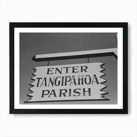 Sign Near Hammond, Louisiana, Strawberry Center By Russell Lee Art Print