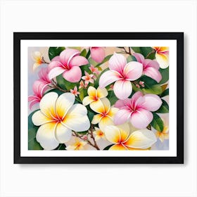 Frangipani Art Print