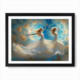 Dancers In The Quanta Art Print