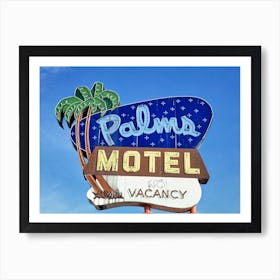 Palms Motel Sign, Royal Oak, Michigan Art Print