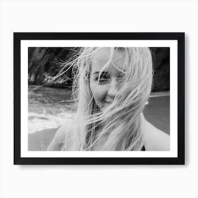 Wild and Free Beach Girl 1 Art Print