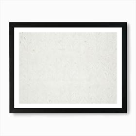 Abstract Image Of A Repeating Pattern Of White Leaves On A White Background Art Print