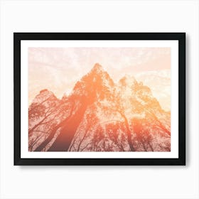 Sunrise In The Mountains - Teton Aspen Autumn Dreams Art Print