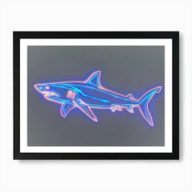 Neon Isistius Genus Shark 3 Art Print