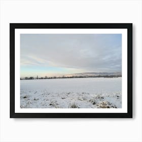 Snowy Field Art Print