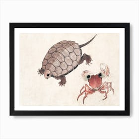 Turtle And Crab, From Album Of Sketches (1814), Katsushika Hokusai Art Print