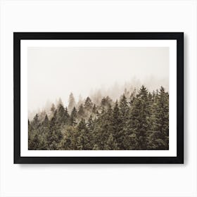 Minimal Pine Forest Art Print