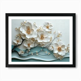 Magnolia Flowers 1 Art Print