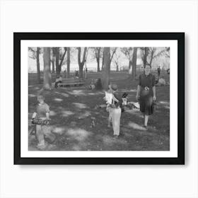 Untitled Photo, Possibly Related To Tired Picnickers, Fourth Of July, Vale, Oregon By Russell Lee 1 Art Print
