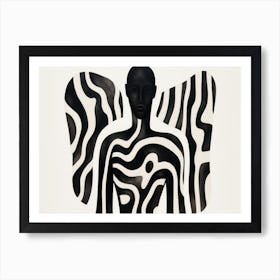 Angel Of The Zebra Art Print