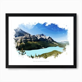 Peyto Lake, Jasper National Park, Canada Art Print