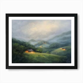 Night In The Valley Art Print