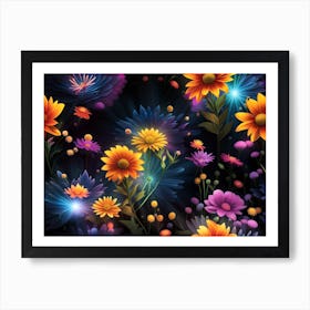 Floral Wallpaper Art Print