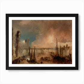 Burning Of The Houses Of Parliament, Jmw Turner Art Print