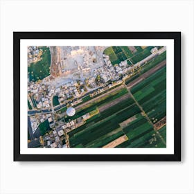 Aerial view of Luxor, Egypt 4 Art Print