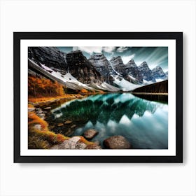 Lake Banff Art Print