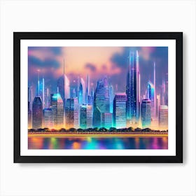 Futuristic Cityscape 39 Art Print