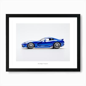 Toy Car Dodge Viper Blue Poster Art Print