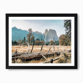 Yosemite Mountain Scenery Art Print