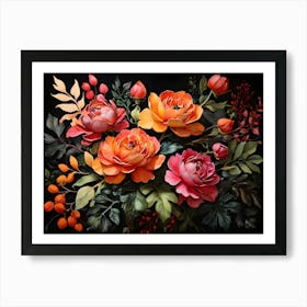 Default A Stunning Watercolor Painting Of Vibrant Flowers And 1 (3) (1) Art Print