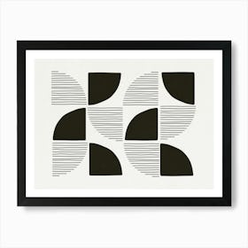 Abstract Black And White - Bw01 Art Print