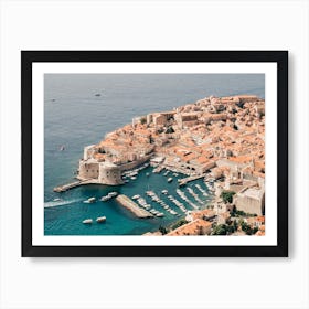 View Of Old Town Dubrovnik Art Print