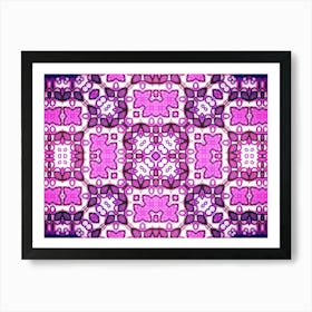 Modern Art Pink Pattern Art Print