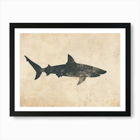 Goblin Shark Silhouette 5 Art Print