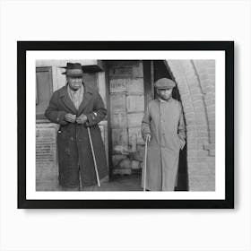 Untitled Photo, Possibly Related To Residents Of Mound Bayou, Mississippi In Front Of Restaurant, Former Theater By Art Print