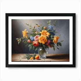 Flowers In A Vase 29 Art Print