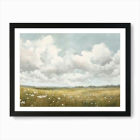 Field Of Daisies 1 Art Print