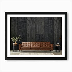 Abstract Retro Design Featuring Block Patterns Mimic Aged Concrete With Rough Texture Set Against T (3) Art Print