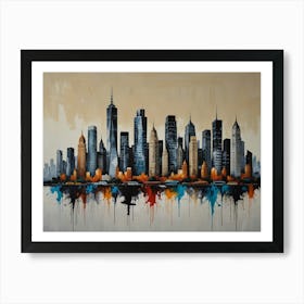 New York City Skyline 8 Art Print