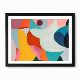 Abstract Painting Colors of Mallorca Art Print